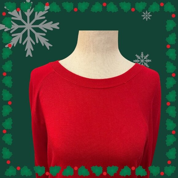 Athleta Womens Red Long Sleeve Crew Neck Athletic Pullover Top Size Small - Picture 10 of 12